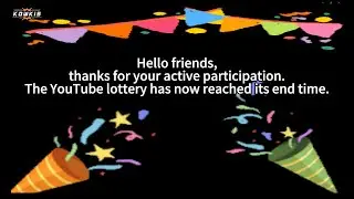 Kowkis YouTube lottery results announced🥳🎁 please contact us via email as soon as possible❤️‍🔥