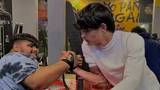 Sunday fight match @ramsinghtomar-of8bt @naveenbhagtani1637 #armwrestling #practice