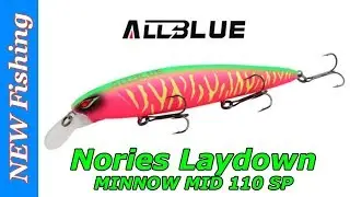 ALLBLUE JINBE 110SP копия воблера Nories Laydown MINNOW MID 110SP с AliExpress.
