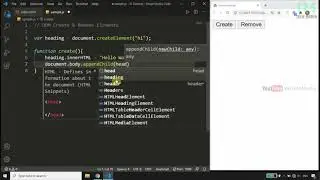 Create and Remove Element(DOM) | JavaScript Malayalam Tutorial | Part 22 of 25 |