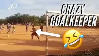 Funny Goalkeeper Save - Running Off The Line For A Penalty - WHAT!?