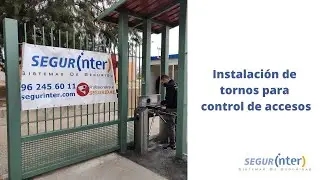 Instalación de tornos para control de accesos