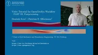 OpenGeoSys Workflow Tutorial: Postprocessing