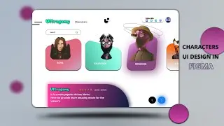 Cartoon Characters UI/UX Design - Tutorial