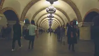 Ускоренный футаж, люди в метро Таймлепс Timelaps