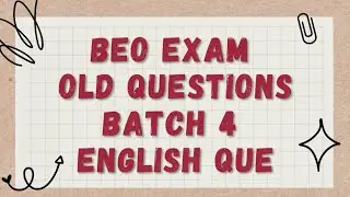 TRB BEO Exam old questions | BEO Exam 2023 