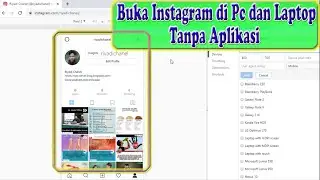 Membuka Instagram di Pc Maupun Laptop Dengan Firefox dan Crome Seperti Tampilan Hp