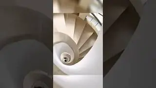 Creative photography of rotating stairs, shoot it quickly