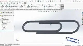 SOLİDWORKS | #1 Süpürerek katı oluşturma | Solidworks ataç