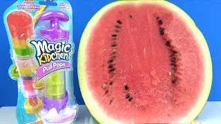 Karpuzlu dondurma yaptık Magic Kidchen dondurma yapma oyuncağı ile gerçek rengarenk buzlu dondurma