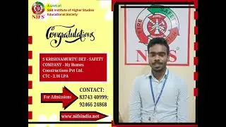 Congratulations on your selection for My Homes groups as DET - SAFETY.👏👏👏