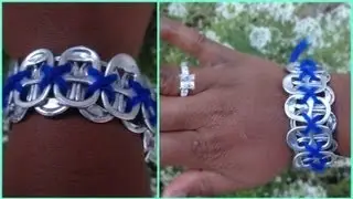 DIY How To Make Soda Tab Bracelets