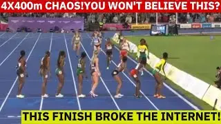 OMG😱 THE WOMEN'S 4x400m FINAL WE'VE NEVER SEEN! JAMAICA BEATS NIGERIA IN AN UNREAL Finish—ENG SHOCKS