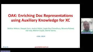 OAK: Enriching Doc Representations using Auxiliary Knowledge for XC