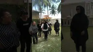 Heboh banget, ibu-ibu badan bunder joget geol pantat