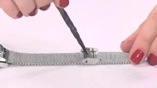 Stainless steel mesh bracelet closure