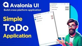 Avalonia Tutorial: Simple ToDo-List in Avalonia UI | Simple ToDo-List | Visual studio | C#