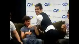 Panic! at the Disco backstage at Q98
