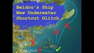 BEIDOU'S SHIP NEW UNDERWATER SHORTCUT GLITCH [GENSHIN IMPACT]