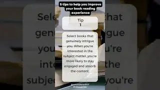 5 Tips to improve Book Reading #shorts #research #bookreading