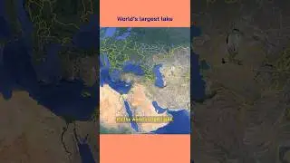 World's largest lake 🤯 #fact #facts #short #shorts #lake
