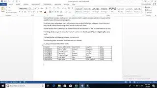 How to move table rows with Keyboard shortcut Keys: MotherWorld