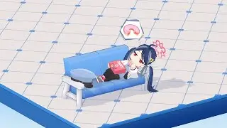 [Blue Archive] ~Fubuki~ Cafe Furniture Interaction