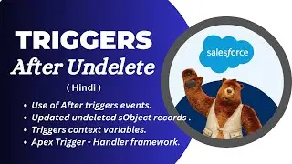 7: After Undelete Triggers (Hindi) | Update Undeleted sObject Records Using After Undelete Triggers