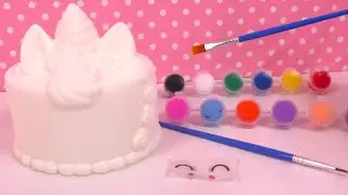Licorne Peinture Décoration Gâteau Squishie Unicorn Cake Paint