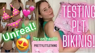 *HUGE* BIKINI HAUL! 👙TESTING PLT BIKINIS!😍💕🫠 ( I'm obsessed! ) Pretty little thing bikinis!🤯😍