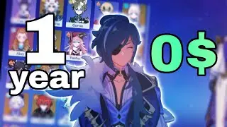 1 year playing Genshin impact as a f2p (Account showcase)