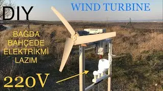 NO ELECTRICITY IN THE GARDEN - LOW COST WIND TURBINE CONSTRUCTION - PRODUCE YOUR OWN ELECTRICITY 