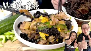 Chinese Chefs Cook Moo Shu Pork - Mum and Son Professional Chefs Cook