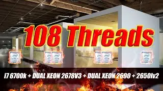 Render test: 54 cores 108 Threads !!!! Dual xeon Farm