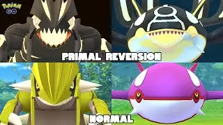 Shiny Groudon and Kyogre turn into shiny primals in Pokemon GO Hoenn Tour