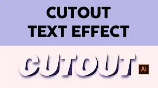 Paper cutout text effect using illustrator tools, Design tips & tricks⭐💥 