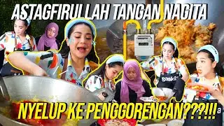 ADUH!!!TANGAN NAGITA KENA MINYAK???!!!SEANDARA PANIK UNTUNG AMAN PAKE GAS NEGARA