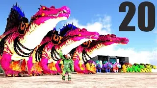 LET'S GO! FIRE SPINOSAUR & ELEMENTAL BOSS BATTLE | ARK SUPREME ARK SURVIVAL EVOLVED MODDED E20