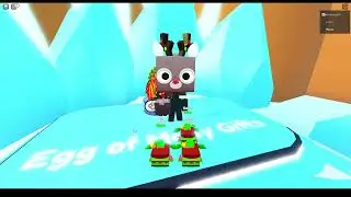 Pet sim x opening christmas eggs fuzeing pets and making pets rainbow.