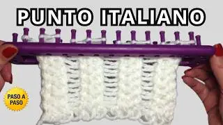 PUNTO ITALIANO En Telar Rectangular con Inicio y Cierre del tejido
