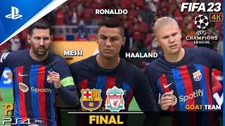 GOAT XI | Ronaldo, Messi, Haaland  | Barcelona vs Liverpool | Final Champions League 22/23 