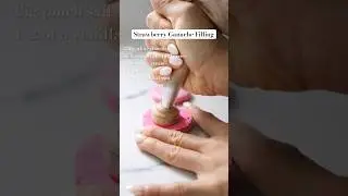 Perfect macaron filling 🍓💖 #macaronirecipe #shortsvideo