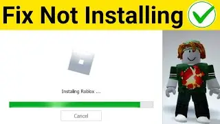 How to fix the roblox screen stuck when updating/installing. (Easy)