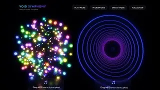 Void Symphony | Building a Responsive 3D Music Visualizer with Three.js Project