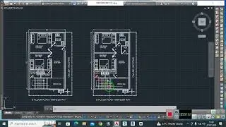 2BHK PLAN IN AUTOCAD II DIMENSION 22'X33' CLIENT HARKESH RAY MANIK PUR