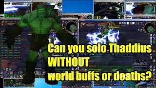 Solo Multibox Thaddius – No World Buffs, No Deaths – WoW 1.12.1 Naxx - pre ChatGPT