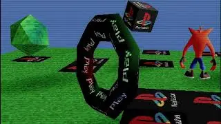 Retro 3D scene - Blender Game Engine