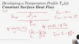 Heat Transfer - Chapter 8 - Solving for a Temperature Profile for Flow with Constant Surface Flux