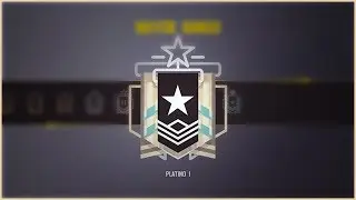 RAINBOW SIX SIEGE - PLATINO 1 POR PRIMERA VEZ... EN EL MISMO OBJETIVO EN EL QUE SUBÍ A PLATINO 3