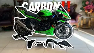 MUHALDILANA PASANG CARBON DI KAWASAKI ZX6R 2024 (BELLION)🔥